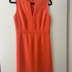 Diane Von Furstenberg Orange Sheath Midi Dress